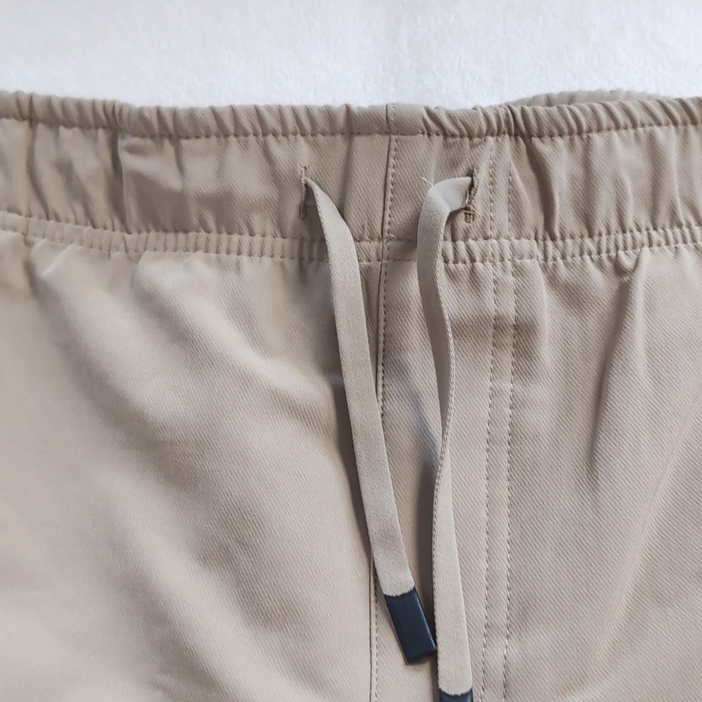 Men's Size 3X Vively Fleece Lined Khaki Elastic Drawstring Waist Athletic Pants - Picture 4 of 12
